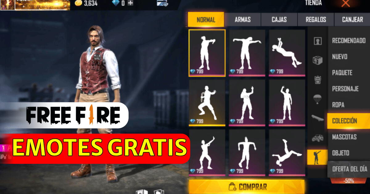 guia definitiva cual es la manera de conseguir emotes para free fire gratuitamente
